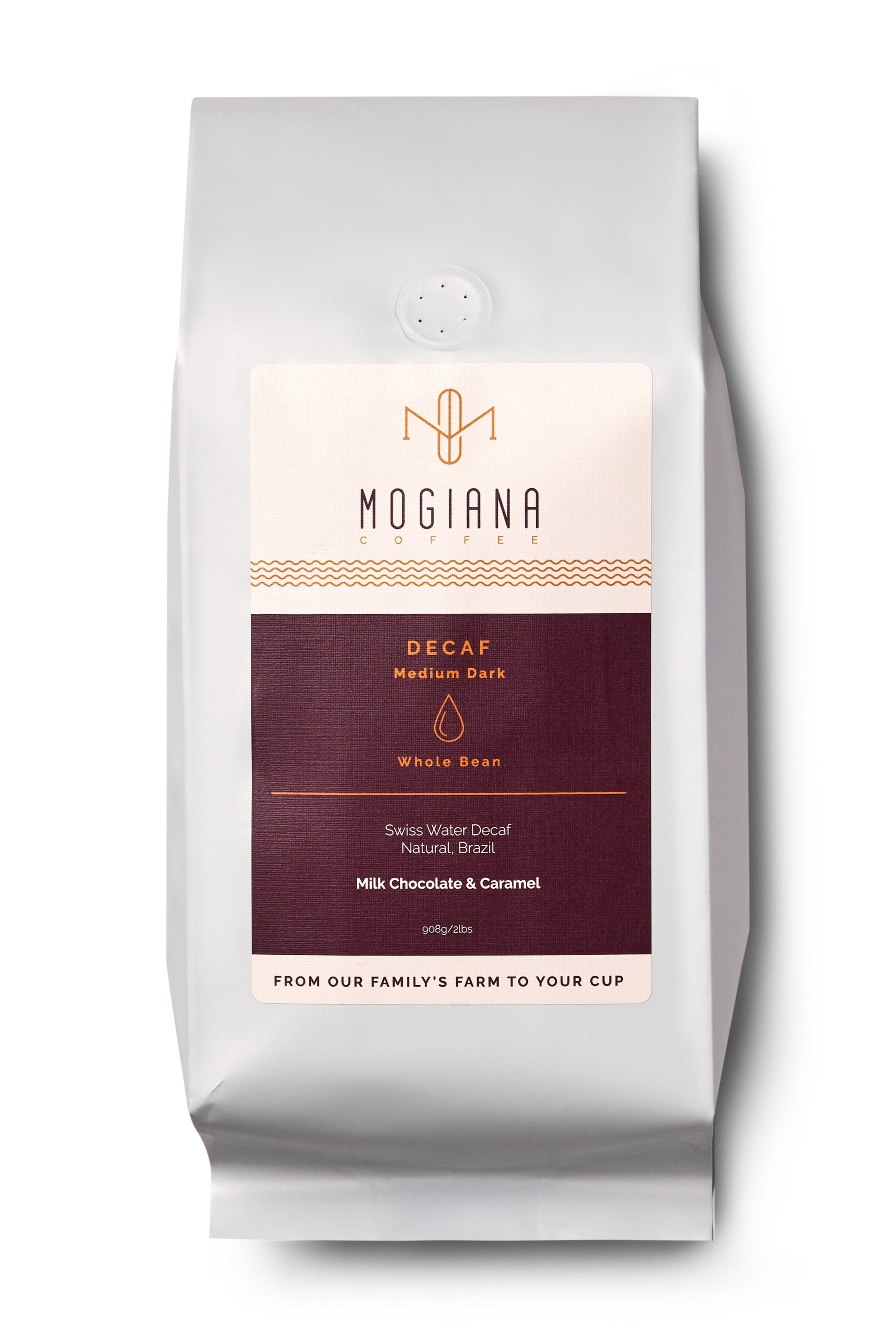 Swiss Water Decaf Coffee | Medium Dark Roast | Mogiana Coffee